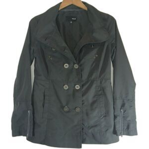 Hurley Black Jacket Fitted Double Breasted Med Streetwear Y2K Utility Matrix